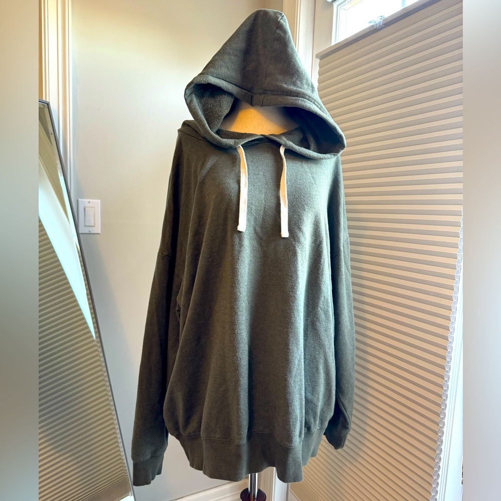 Buffalo David Bitton | Army Green Women's Soft Pullover Hoodie Sweatshirt | XL